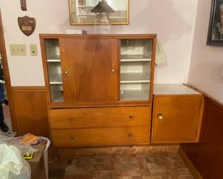 built-in mid mod china hutch - you remove