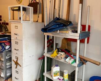 shelving, file, tools, garden