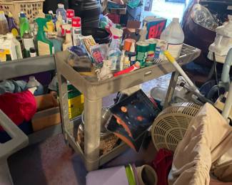 more rolling carts & chemicals