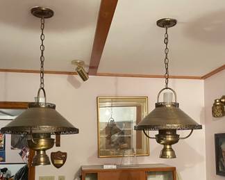 mid mod ceiling light pair - you remove