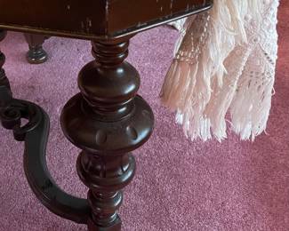 wood dining table has three leaves