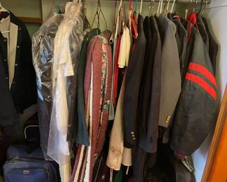 vintage clothing and luggage