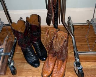 Lucchese Ostrich Boots 