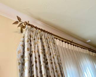 Custom Silk Drapery / Custom Drapery Rod 