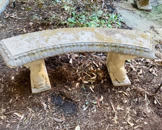 Concrete Bench w/Koi Legs 