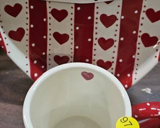 VALENTINE HEART PLATE AND MUG