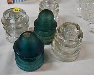 vintage glass insulators