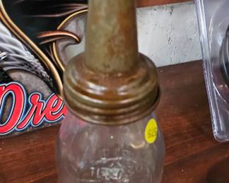 TEXACO GLASS OIL JAR