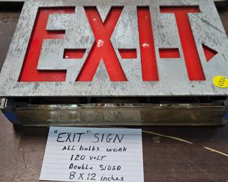 EXIT SIGN