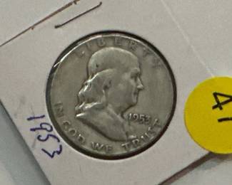 Franklin half dollar coin