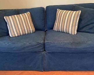 Denim Slipcovered Couch And Other Denim Covers