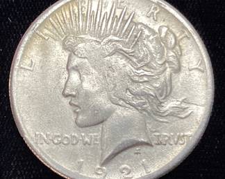 1921 SILVER PEACE DOLLAR
