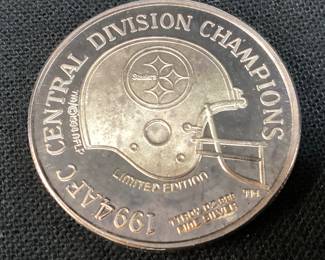 1994 PITTSBURGH STEELERS 1oz .999 FINE SILVER
