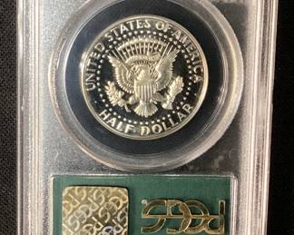 1969-S FROSTED HEAD KENNEDY HALF DOLLAR