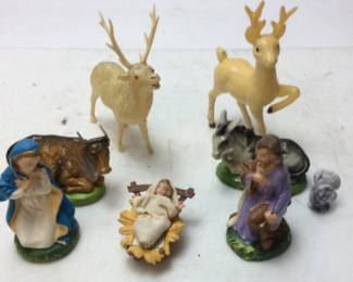 VINTAGE ITALIAN MANGER FIGURES