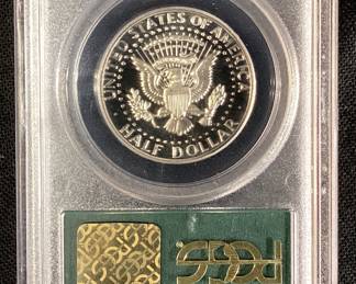 1974-S PR69 FROSTED HEAD KENNEDY HALF DOLLAR