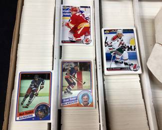 HOCKEY CARD COLLECTION, 1980s-2000s, WAYNE GRETZKY
RON FRANCIS, AL MACINNIS, MARK MESSIER PATRICK ROY, RAY BOURQUE, CAM NEELY,