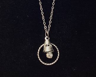 STERLING SILVER PENDANT NECKLACE