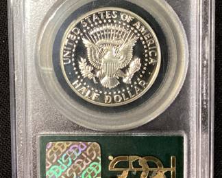 1969-S FROSTED HEAD KENNEDY HALF DOLLAR PR69DCAM