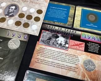 ASSORTED COLLECTIBLE COINS, 1936, 1941, 1942 &