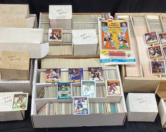 HOCKEY CARD COLLECTION, 1980s-2000s, WAYNE GRETZKY
RON FRANCIS, AL MACINNIS, MARK MESSIER PATRICK ROY, RAY BOURQUE, CAM NEELY,