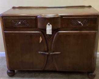 1940s ENGLISH OAK BUFFET SERVER, 48’’ W