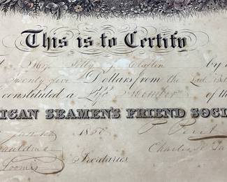1850 AMERICAN SEAMEN’S FRIEND SOCIET