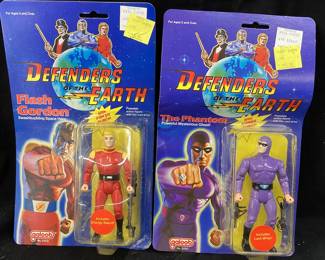 GALOOB 1985 DEFENDERS OF THE EARTH FLASH AND PHANTOM, NIB