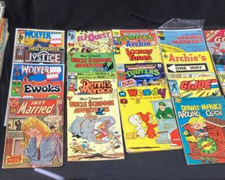 COMIC BOOK COLLECTION, MARVEL, DC, WALT DISNEY, TMNT, WOLVERINE, G.I. JOE, DENACE THE MENACE,CAPTAIN AMERICA, 