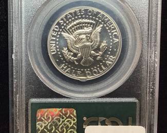 1973-S PR69 FROSTED HEAD KENNEDY HALF DOLLAR