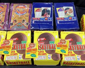 1990-1992 BASKETBALL CARDS, UNOPENED PACKS

FLEER, UPPER DECK, NBA HOOPS,