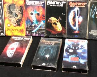 9 VHS FRIDAY THE 13th VHS TAPES