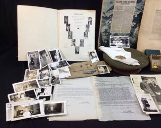 WWII GROUP OF THOMAS E STEWART MILITARY COLLECTION, GLIDER STERLING PIN