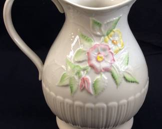 BELLEEK WILD ROSE PITCHER
