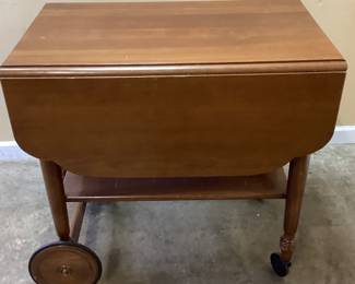 VTG. DROP LEAF TEA CART