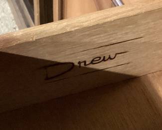 AMERICAN DREW 2 PIECE HUTCH