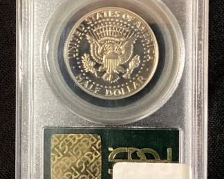 1974-S PR68 FROSTED HEAD KENNEDY HALF DOLLAR