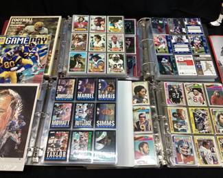 1980s-2000s FOOTBALL CARDS, PLAXICO BURRESS SCULPTURE,