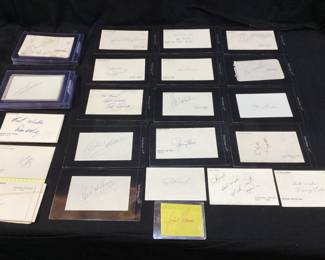 1960s-70s BASEBALL PLAYER AUTOGRAPH COLLECTION DON O'RILEY, BUDDY SCHULTZ, BOB ASPROMONTE, JOHN BILLINGHAM, JIM COLBORN,DON KESSINGER,