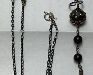 2) VICTORIAN CHATELAINE NECKLACE