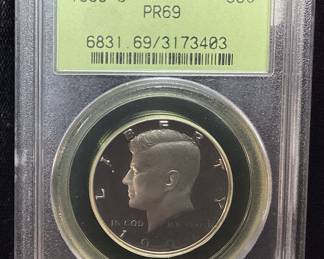 1990-S PR68 FROSTED HEAD KENNEDY