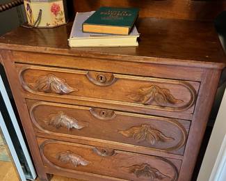 Late 1800's Victorian Walnut Chest