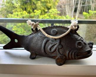 Japanese Cast Iron Fish-Shaped Bell/Chime