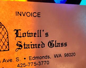 Lowell's Stained Glass Fish Design Stained Glass Window