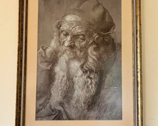 Framed & Matted Print " Portrait of an Old Man " by Albrecht Durer