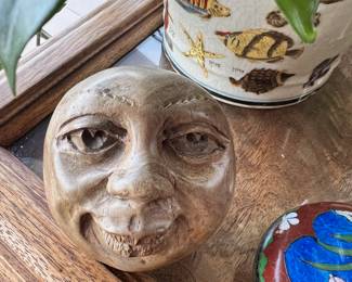 Carved Ironwood Head By Abraham Chikumbirike