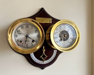 Chelsea Ship's Bell Clock & Barometer