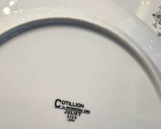Cotillion by International China Dinnerware Set with Juliet Pattern - 3729
