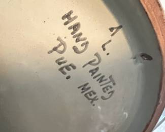 Hand Painted Pottery Plate - Made in Mexico