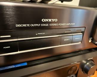 Onkyo 2 Channel Power Amplifier - M-501, Onkyo AV Receiver Tuner Stereo/Surround Sound -TX-SR304